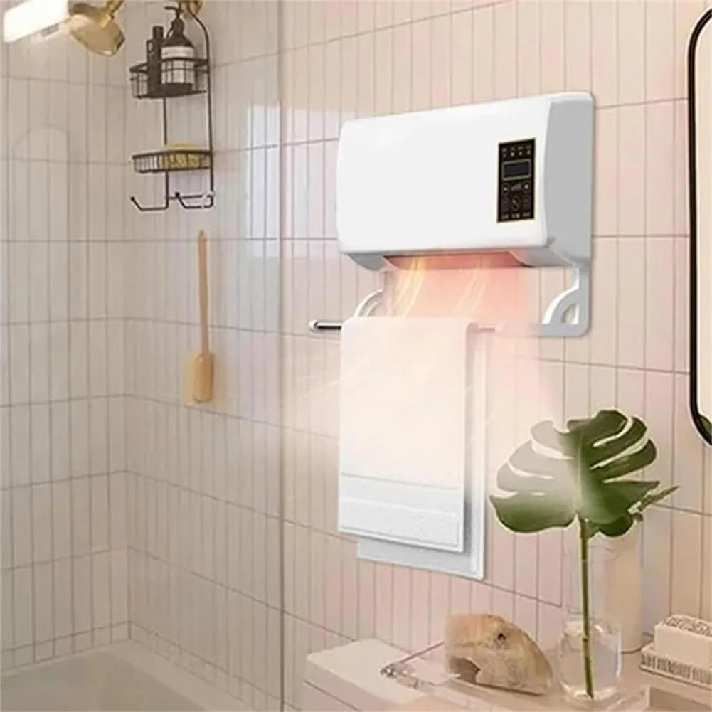 1800W Wall Mounted Air Conditioners with Remote Control Winter Warmer Small Multifunctional Blowing Supplies Home Appliance