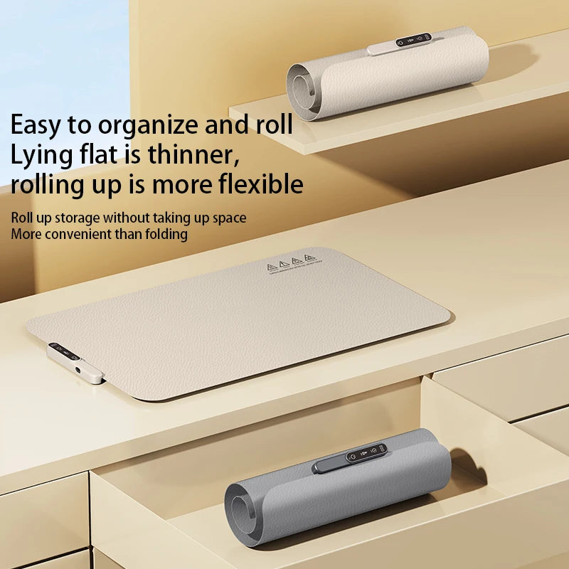 Electric Warming Tray Food Warmer Plate Foldable Portable Smart Food Fast Heating Mat Electric Warming Tray Food Warming Board