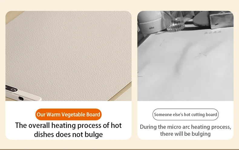 Electric Warming Tray Food Warmer Plate Foldable Portable Smart Food Fast Heating Mat Electric Warming Tray Food Warming Board