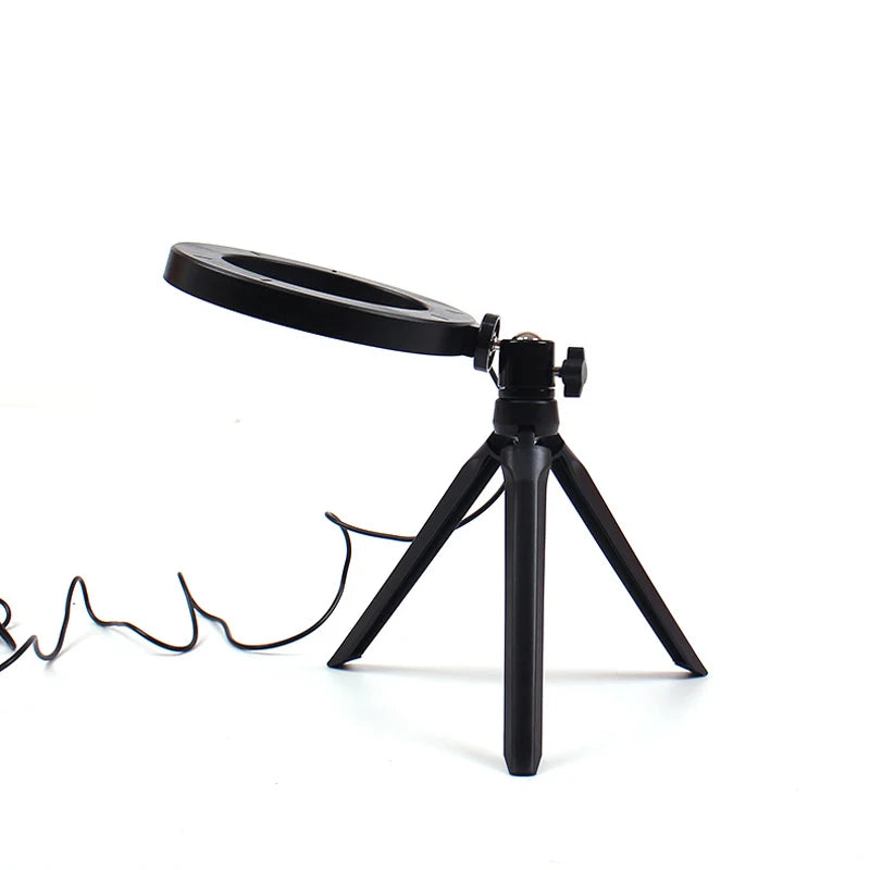 16/26/33cm LED Selfie Light Photography Lights With Tripod Bluetooth Remote Control Dimmable Ring Light For Video Live Fill Lamp