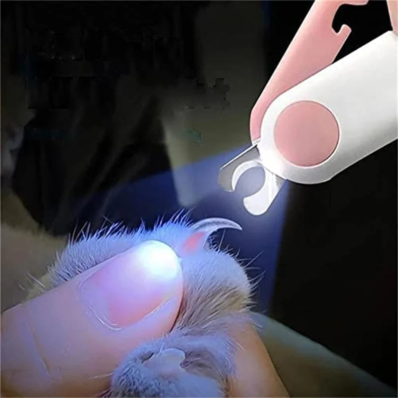 Professional Cat Nail Clipper Cat Cutter With LED Light Pet Nail Clipper for Dog Grooming Claw Scissors Care Tools Pet Products