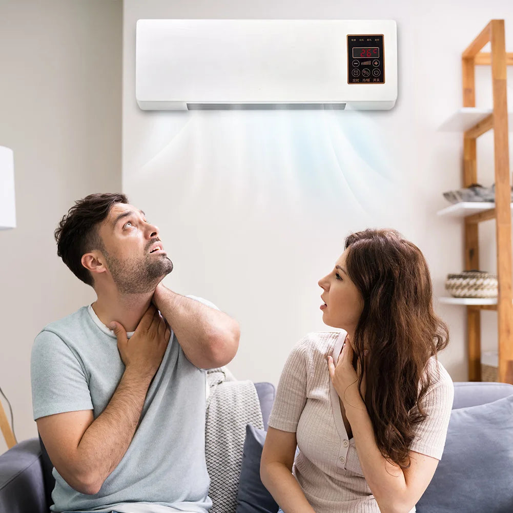 1800W Wall Mounted Air Conditioners with Remote Control Winter Warmer Small Multifunctional Blowing Supplies Home Appliance