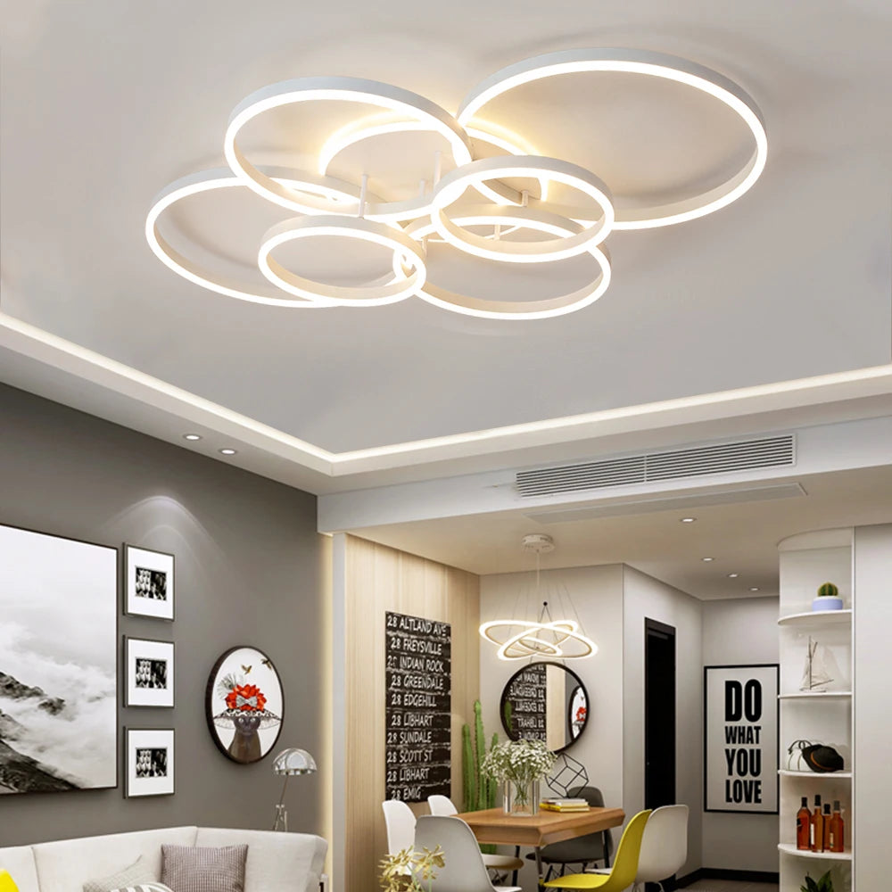 Modern LED Ceiling Chandelier Lighting For Home Living Study Room Bedroom Dimmable Ceiling lamp Indoor Lighting decoration Lamps