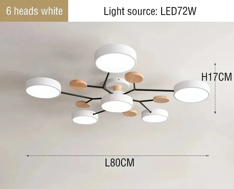 LED Chandelier with 3 Different Colors Suitable for Living Room Bedroom Hotel apartment Study Home Decoration Indoor Lighting